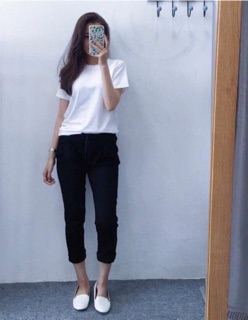 Quần lưng thun lỡ kaki mềm