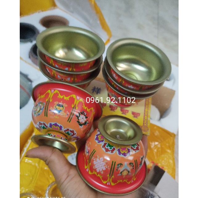 Chén cúng 8 Cát tường đó trong mật tông SL 1 chén lẻ   hàng mới về