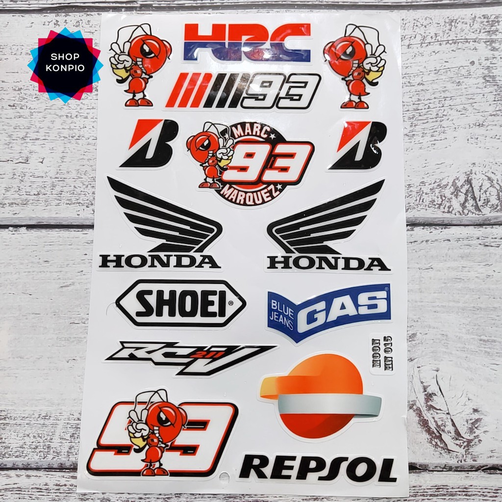 Bộ Tem Dập Nổi Cao Cấp Dán Xe Máy, Ô Tô, Mũ Bảo Hiểm, Chống Thấm Nước, Chống Bay Màu