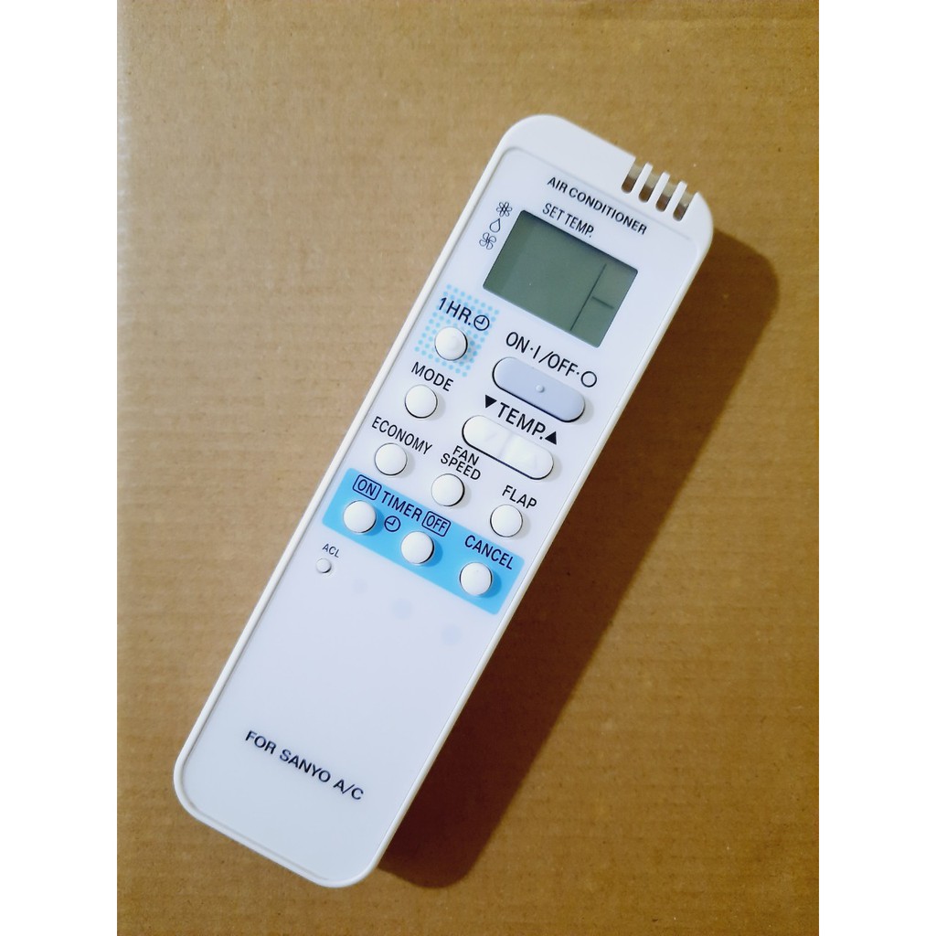 Remote Điều khiển điều hòa Sanyo các dòng Sanyo 9000 12000 18000BTU 1 &amp;2 chiều Inverter - Hàng tốt Tặng Pin