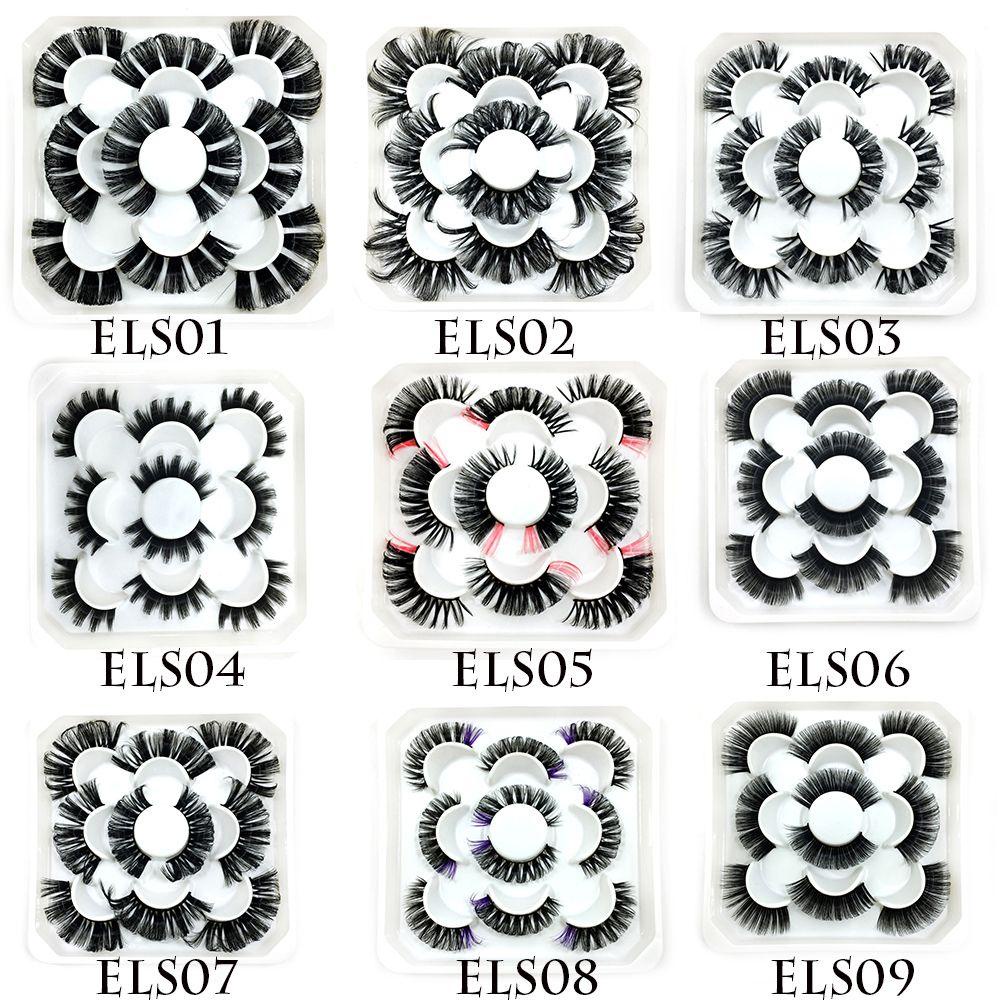 Set 5 Cặp Lông Mi Giả MIH SKONHED 3D Bằng Lông Chồn Không Chứa Chất Nhờn