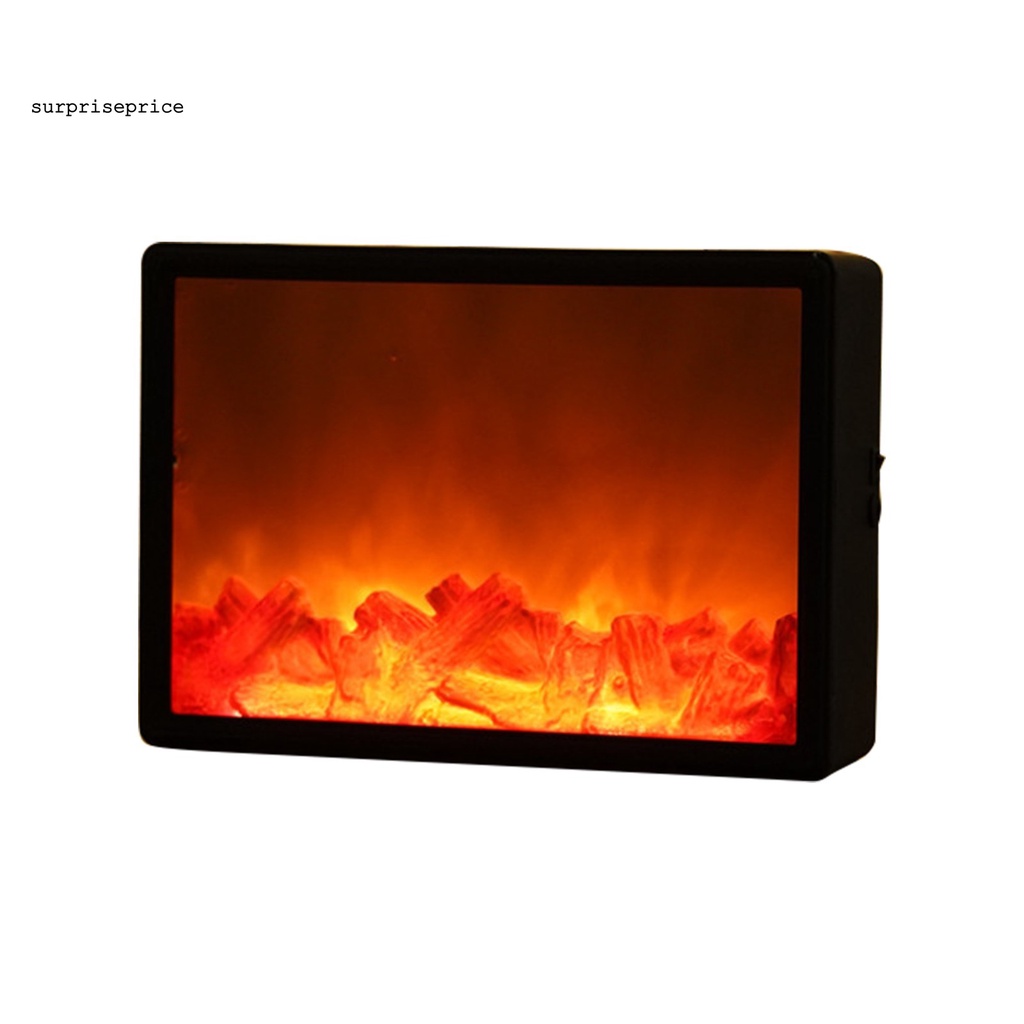 Đèn mô phỏng lò sưởi với ngọn lửa nhân tạo trang trí nhà ở