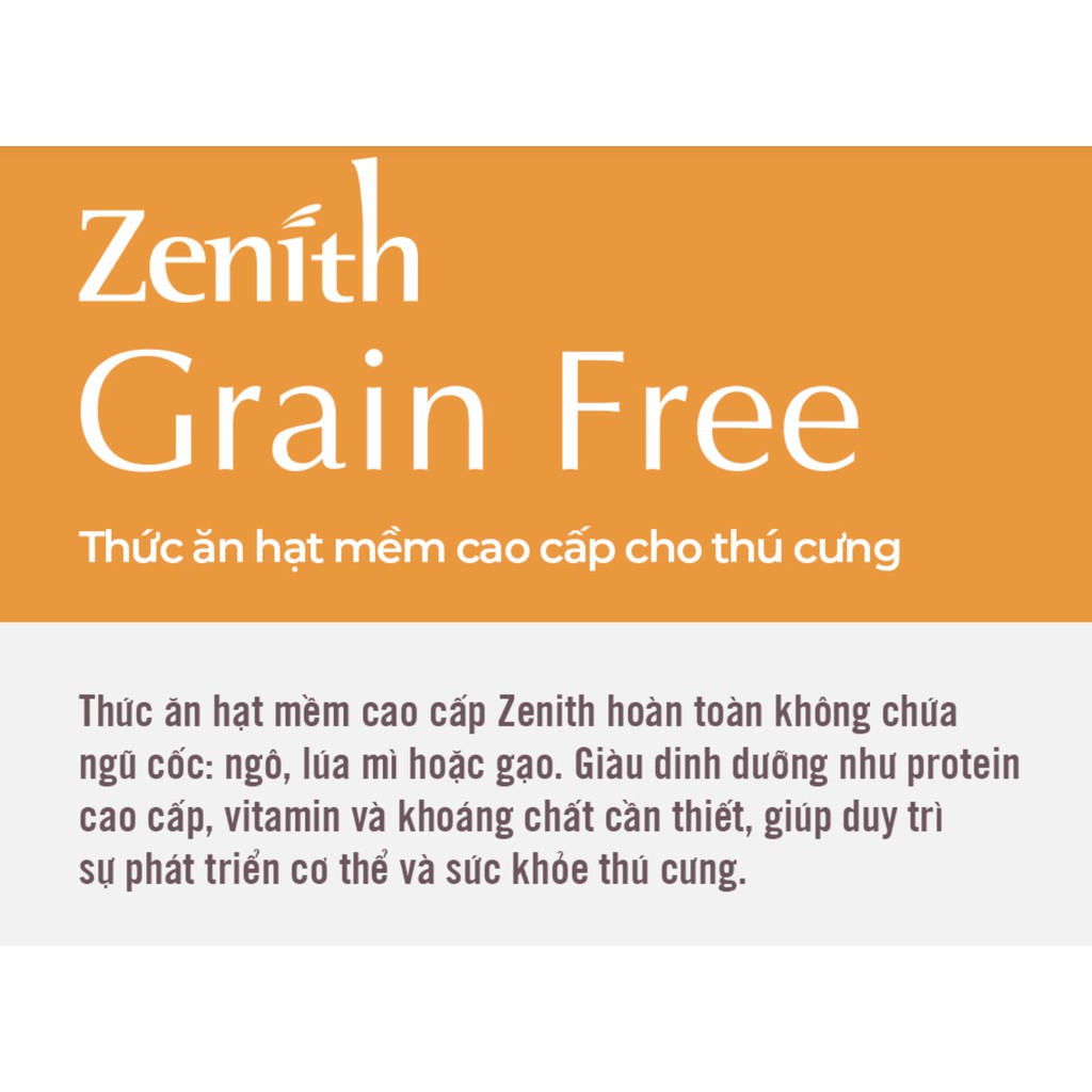 Hạt mềm ẩm cho chó lớn Zenith Adult 500g, thức ăn ướt cho cún trưởng thành Con Mèo Xiêm