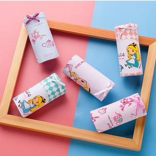 Sf Quần Lót Tam Giác Chất Liệu Cotton In Hình Hoạt Hình Dễ Thương Dành Cho Bé Gái