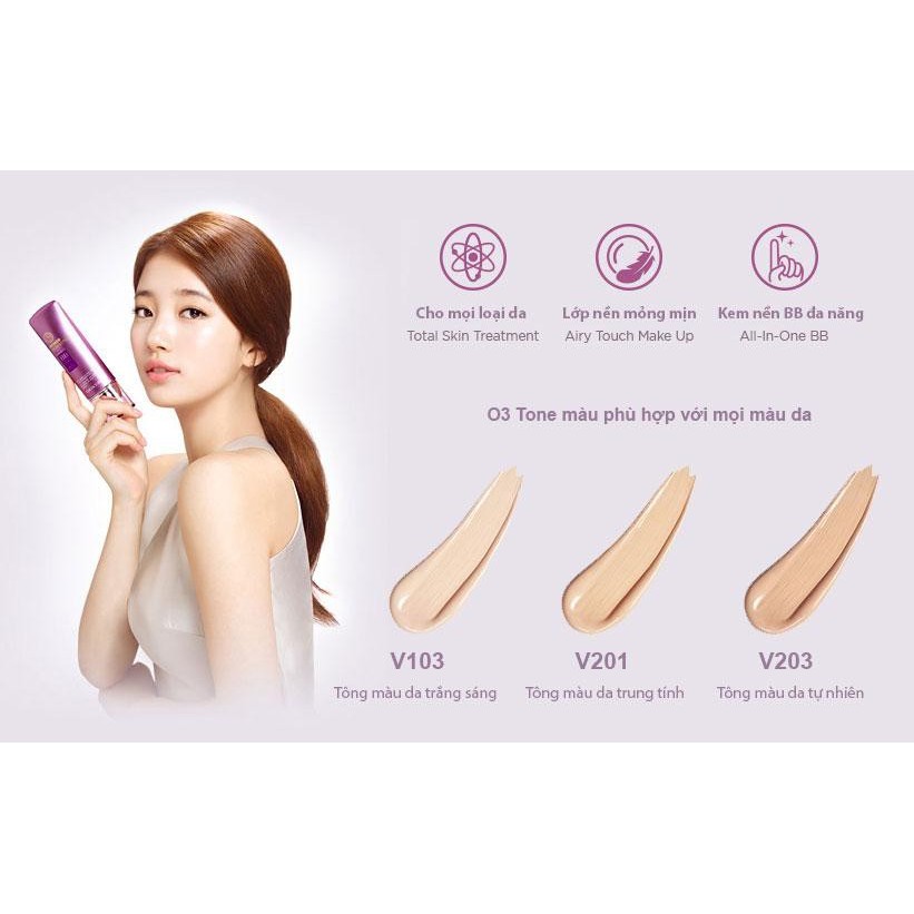 Kem Nền Đa Năng THEFACESHOP POWER PERFECTION BB CREAM SPF37 PA++ V203 40g | BigBuy360 - bigbuy360.vn