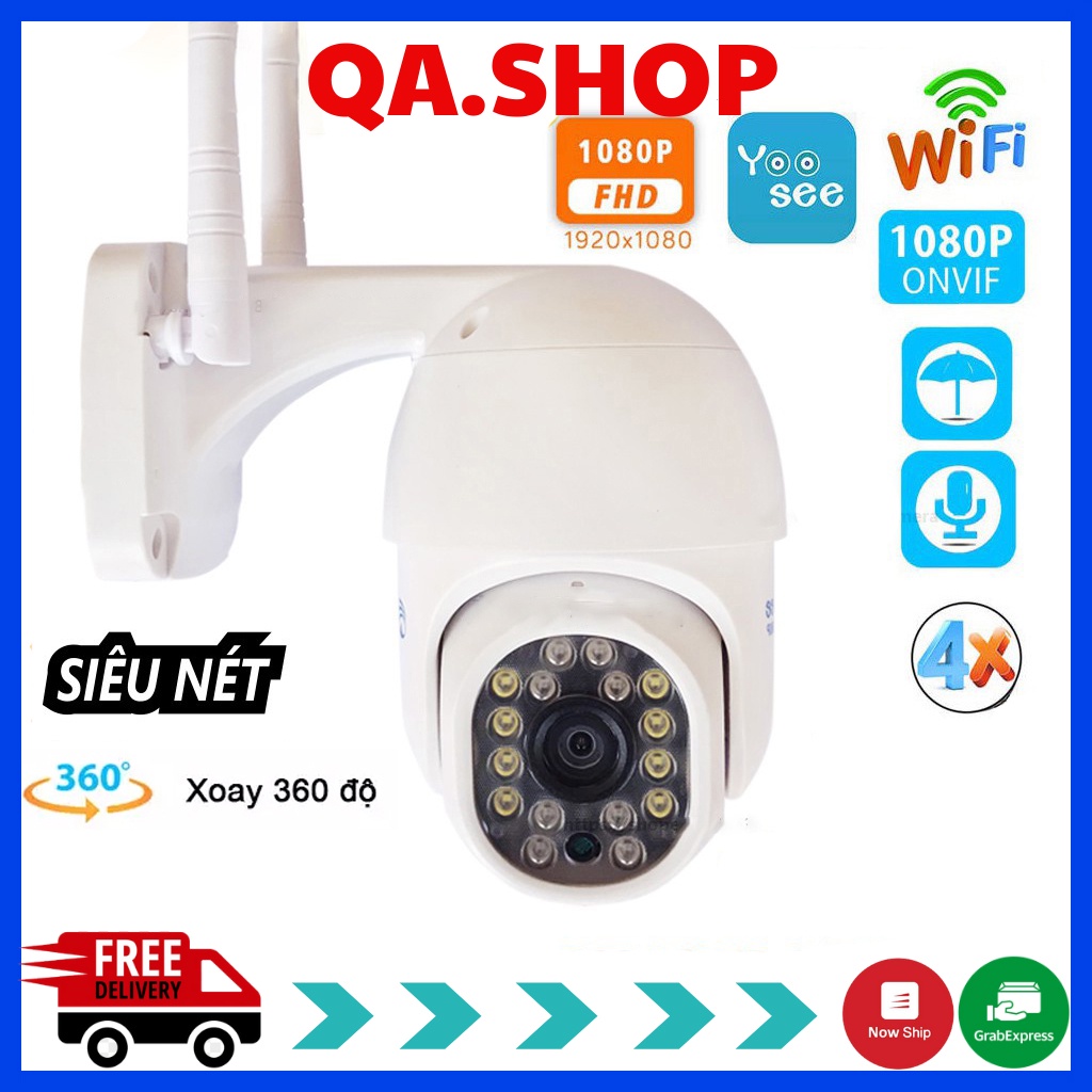 Camera YooSee PTZ mini xoay 360, Full HD Siêu nét 2.0mpx - Camera ban đêm có màu | BH 6 Tháng