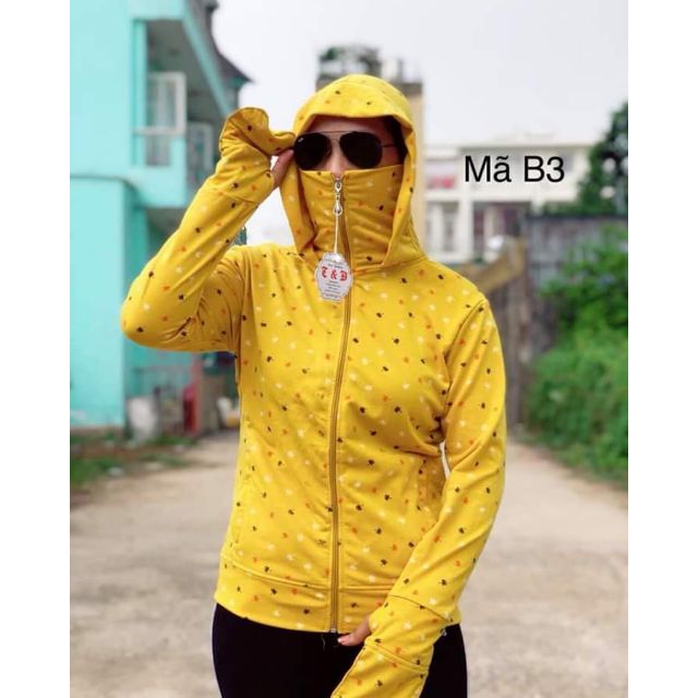 Áo khoác chống nắng in bông ( 35kg-70kg)