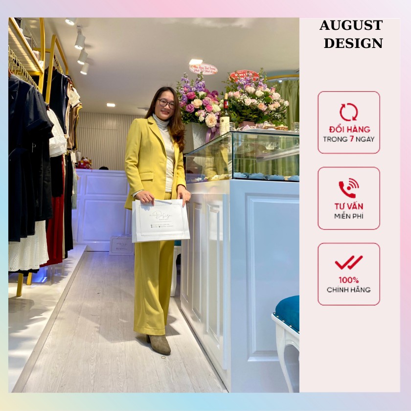 Set Vest Dáng Xuông ( 1 áo vest - 1 quần ) BY AUGUST DESIGN