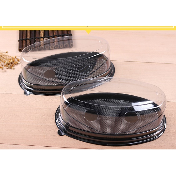 10  Hộp Nhựa Oval Đế Vàng F70