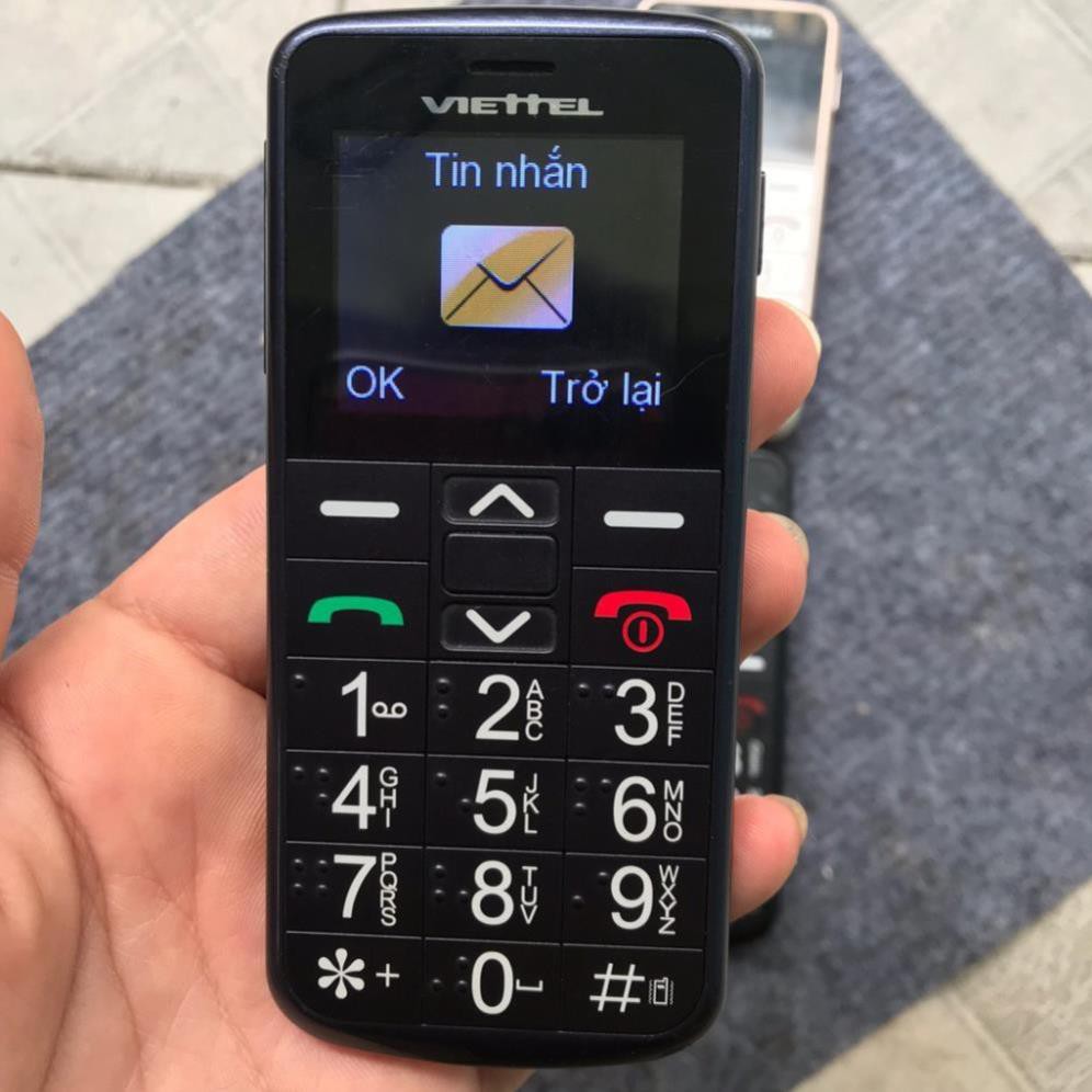 (Kèm Pin, Sạc Mới) Điện thoại Người Già Viettel V6216i Hoặc Xphone 2 Sim Cũ 80-90% Xước