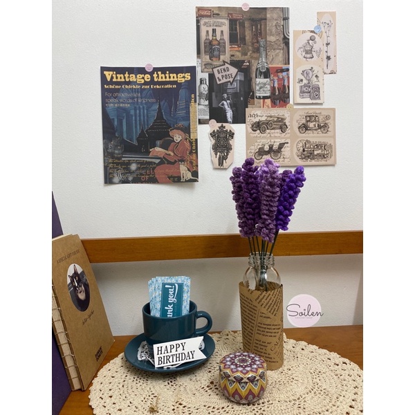 Hoa lavender len Handmade - Soilen•crochet