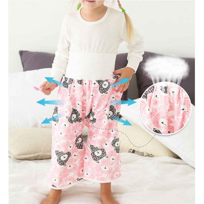 Quần Đi Vệ Sinh Lưng Cao Unisex Cho Bé