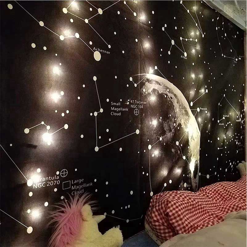 Giấy Dán Tường Họa Tiết Galaxy Độc Đáo