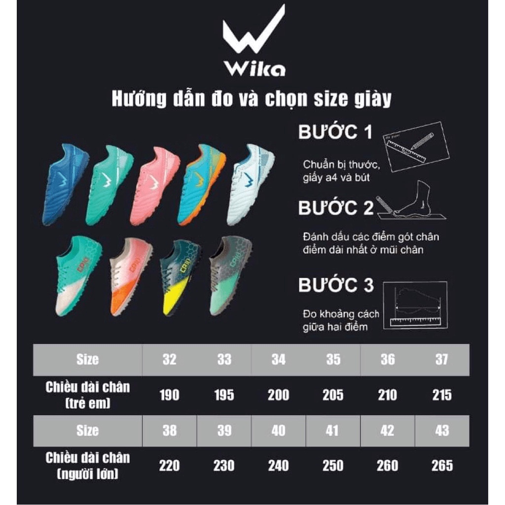 Giày Bóng Đá Sân Cỏ Nhân Tạo Wika Galaxy [Chính Hãng] Chất Da Mềm Mại Thiết Kế Ôm Chân (Tặng Kèm Túi Hai Ngăn)