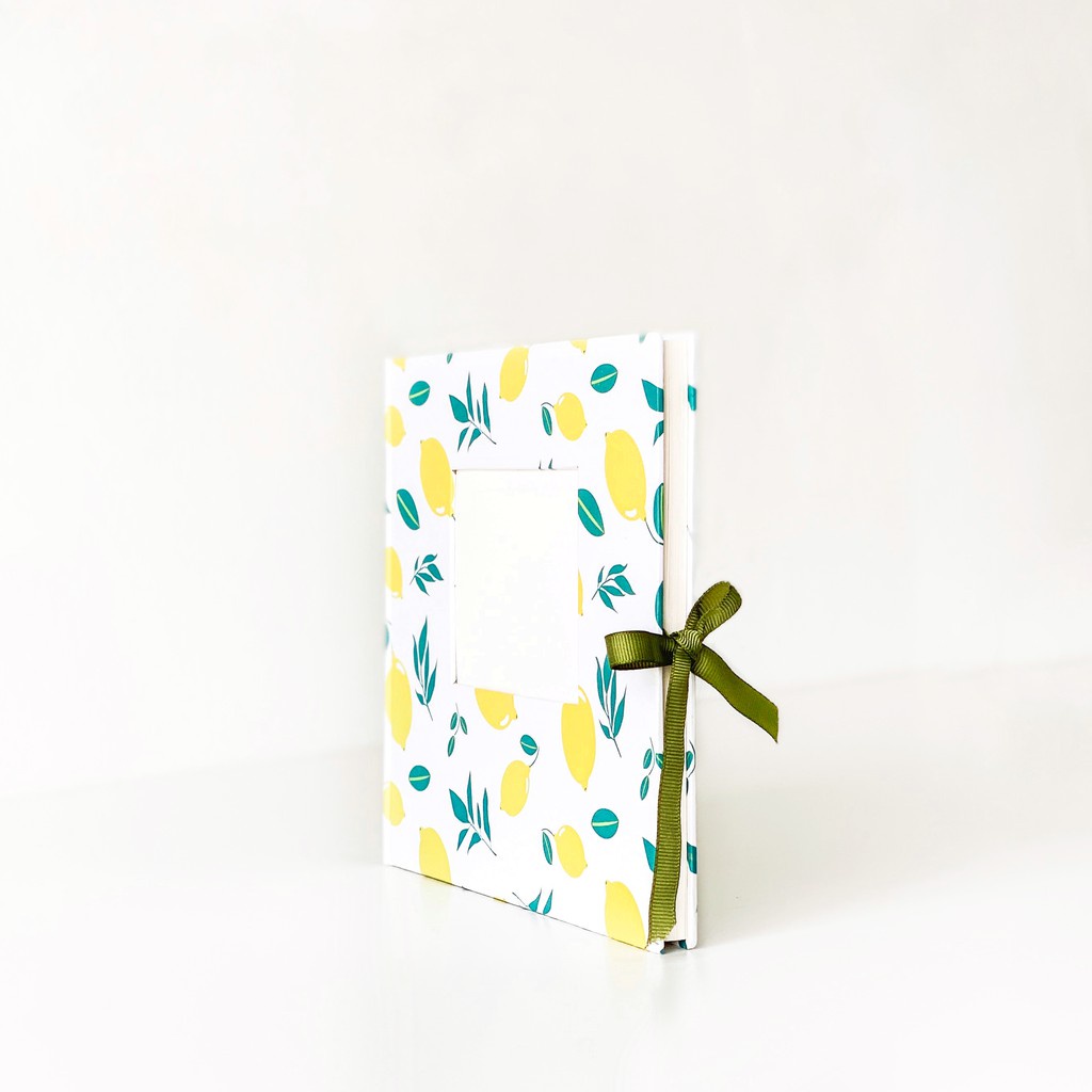 Memory Journal - Sổ dán ảnh Scrapbook ruột Dot &amp; Trơn Crabit - Lemon