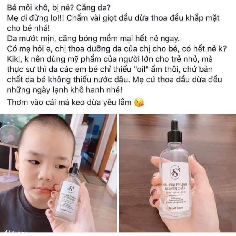 Dầu dừa ép lạnh nguyên chất - Sam Natural (có giấy chứng nhận)