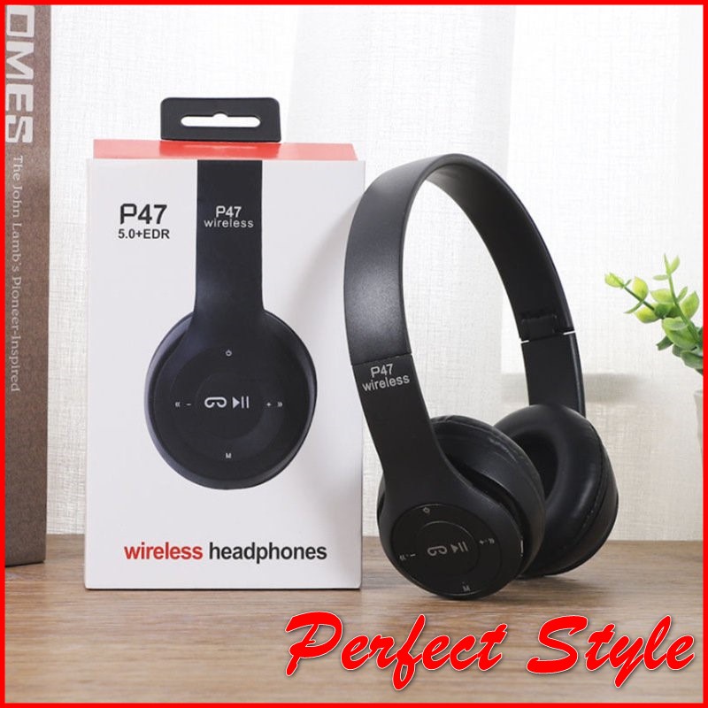 Tai nghe Chụp tai thời thượng kết nối Bluetooth có khe cắm thẻ nhớ, âm thanh đỉnh cao