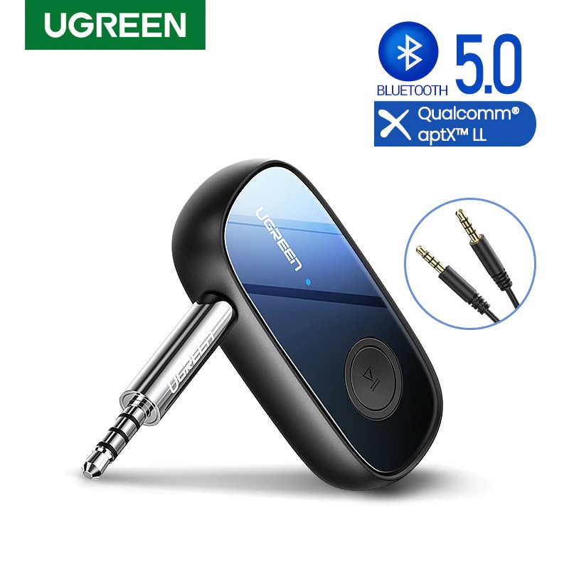 Bluetooth 5.0 Receiver Ugreen 70304 Hỗ trợ APTX+ Audio 3.5mm Cao Cấp (Có Pin lưu trữ 8h)