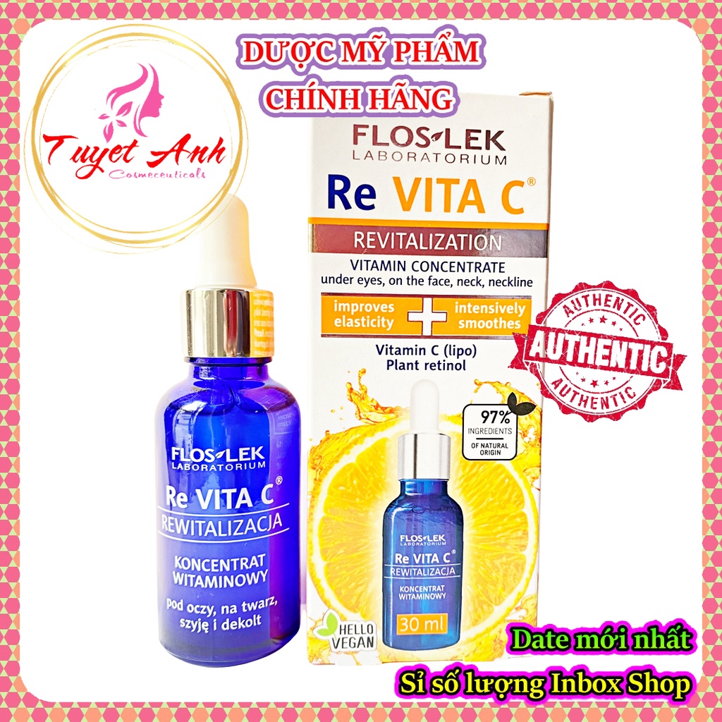 Tinh chất serum Vitamin C Floslek - Re Vita C Floslek, Retinol 30ml - Dưỡng trắng, trẻ hóa da