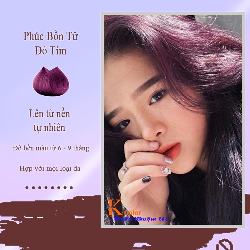Thuốc nhuộm tóc Phúc Bồn Tử không tẩy sử dụng tại nhà nhiều thảo dược giá rẻ kcolor
