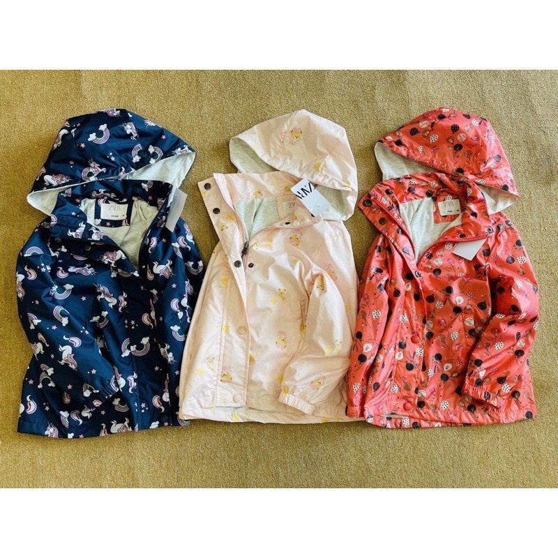 ❤️❤️Áo gió 2 lớp Zara 3 màu cho bé gái 18m - 5y