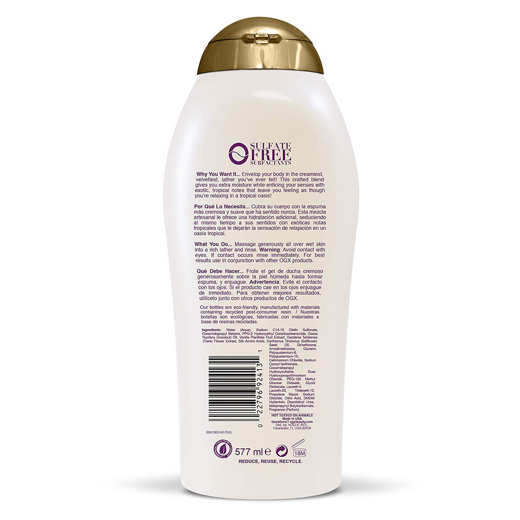 Sữa tắm OGX Creamy Coconut - 577ml