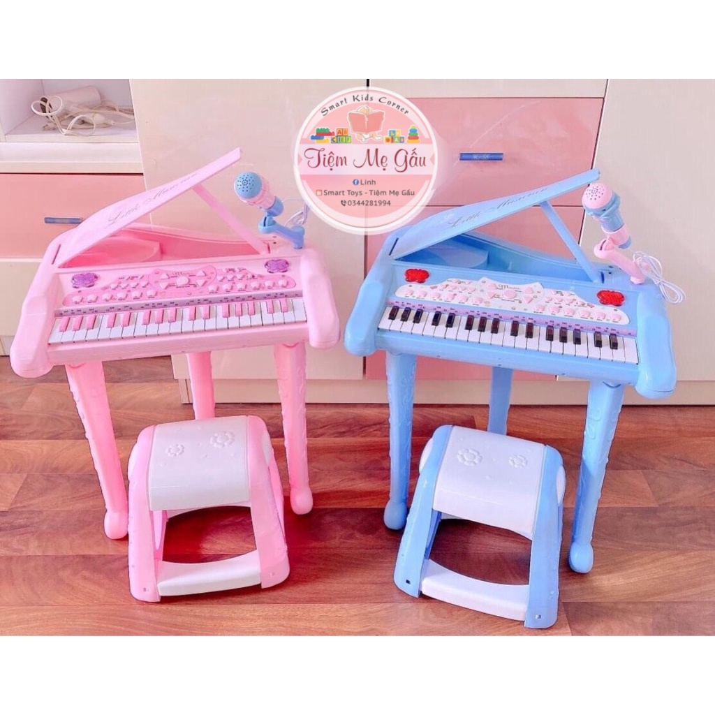 ❤️HOT❤️ ĐÀN PIANO 37 PHÍM CỠ ĐẠI CÓ GHẾ NGỒI KÈM MIC CHUẨN ÂM THANH, KẾT NỐI ĐIỆN THOẠI (PHIÊN BẢN TIẾNG ANH CAO CẤP)