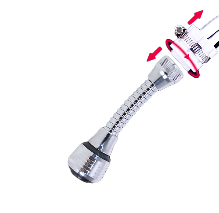 Vòi Lọc Tiết Kiệm Nước Xoay 360 Độ Bằng Thép Không Gỉ