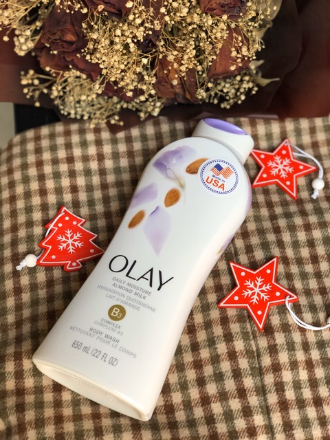 [USA][650ml-Mẫu mới] Sữa tắm Olay Almond Milk ( Sữa Hạnh Nhân) - Nhập khẩu CHÍNH HÃNG MỸ