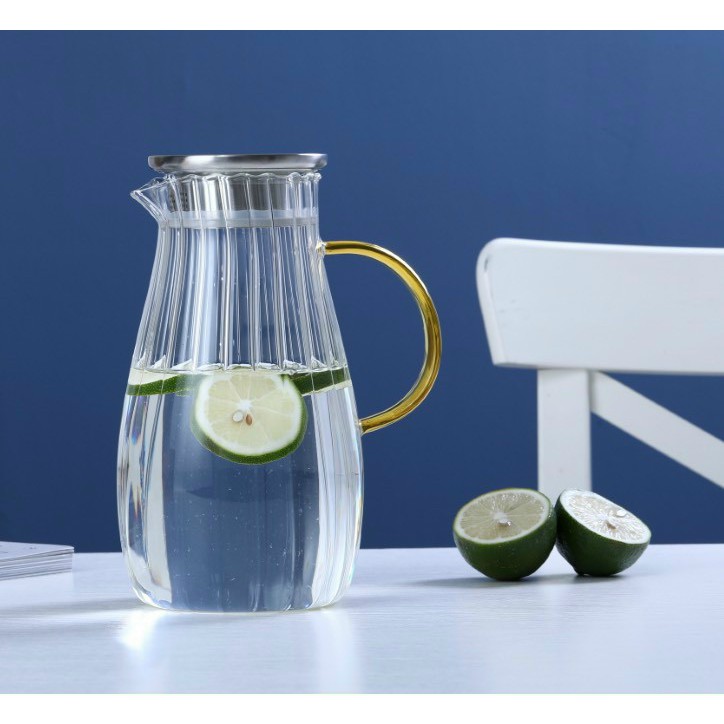 [ kèm ảnh thật ] Bình nước thủy tinh chịu nhiệt