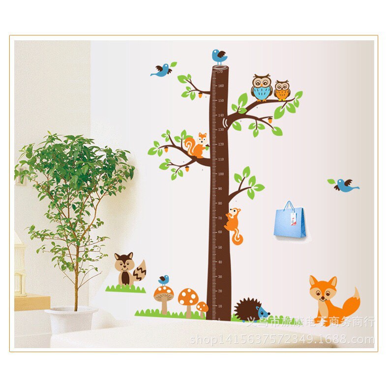 Decal Dán Tường Đo Chiều Cao Cho Bé Tấm To DC180