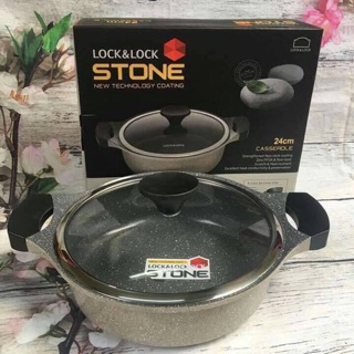 Nồi đá stone Lock&lock 24 thành thấp- siêu khuyến mãi