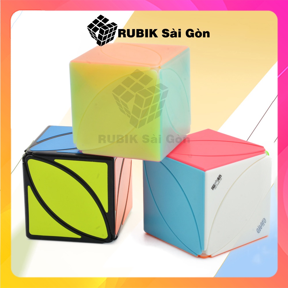Rubik Ivy Jelly Cube Biến Thể Qiyi Rubic Thạch Lá Phong 6 mặt Maple Leaf Màu Sắc Đẹp Xoay Trơn Không Rít