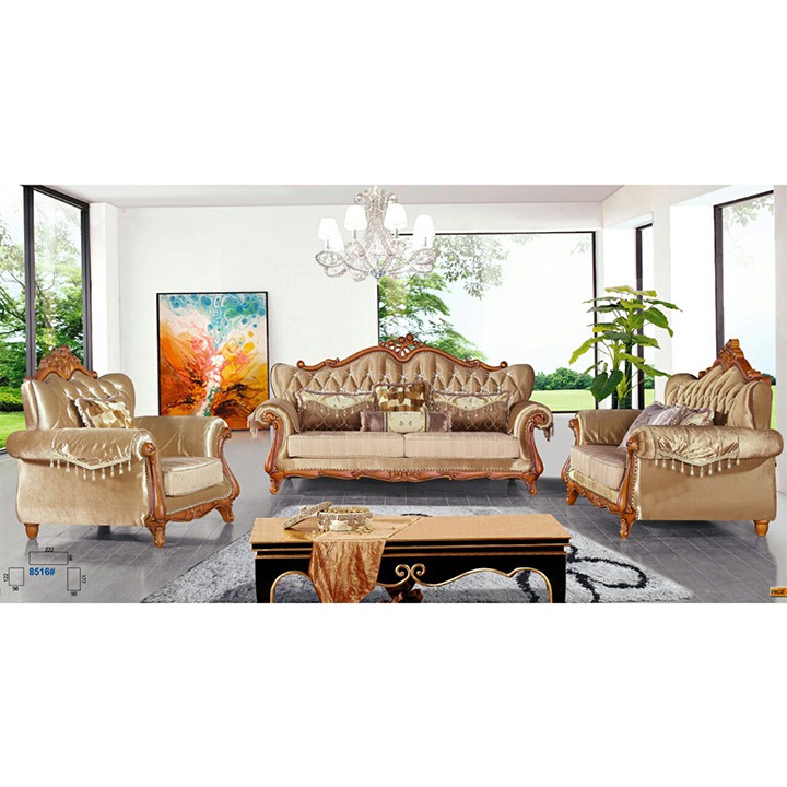 Ghế sofa tân cổ điển phòng khách HHP-SFCD8516 cao cấp