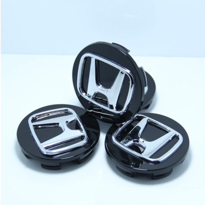 Logo chụp mâm bánh xe ô tô Honda đường kính 69mm, chất liệu nhựa ABS cao cấp