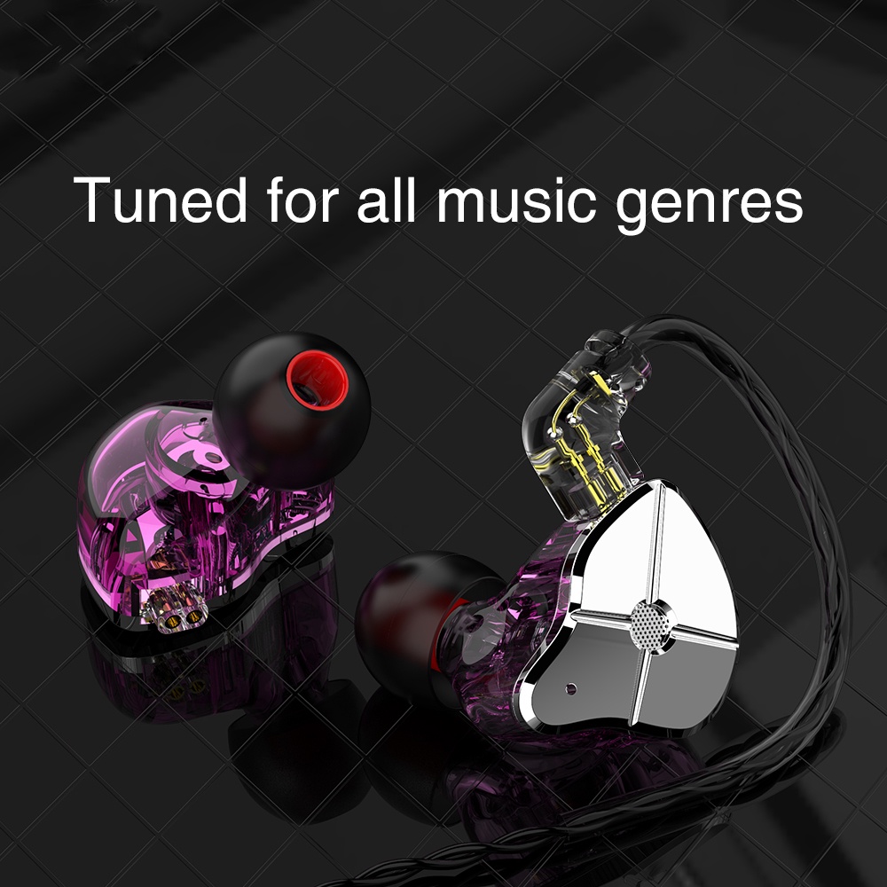 Tai Nghe Nhét Tai FAAEAL TRN ST1 1DD + 1BA Hybrid Technology IEM HIFI DJ Có Thể Tháo Rời Dây Cáp Kim Loại