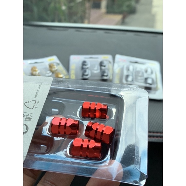 Bộ 4 Nắp chụp van bồi xe ô tô - Chất liệu nhôm CNC - Nhiều màu lựa chọn