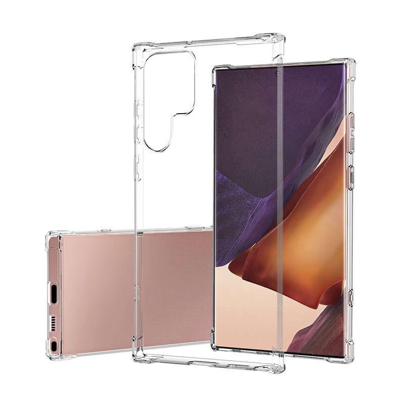 Ốp Điện Thoại Silicone TPU Mềm Trong Suốt Chống Sốc Cho Samsung Galaxy S22/S22 Plus/S22 Ultra