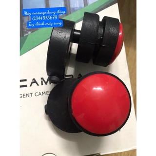 tay quay máy massage đứng, tay đánh máy rung đầu đỏ cho phòng tập, tay đánh máy massage bụng giảm cân.