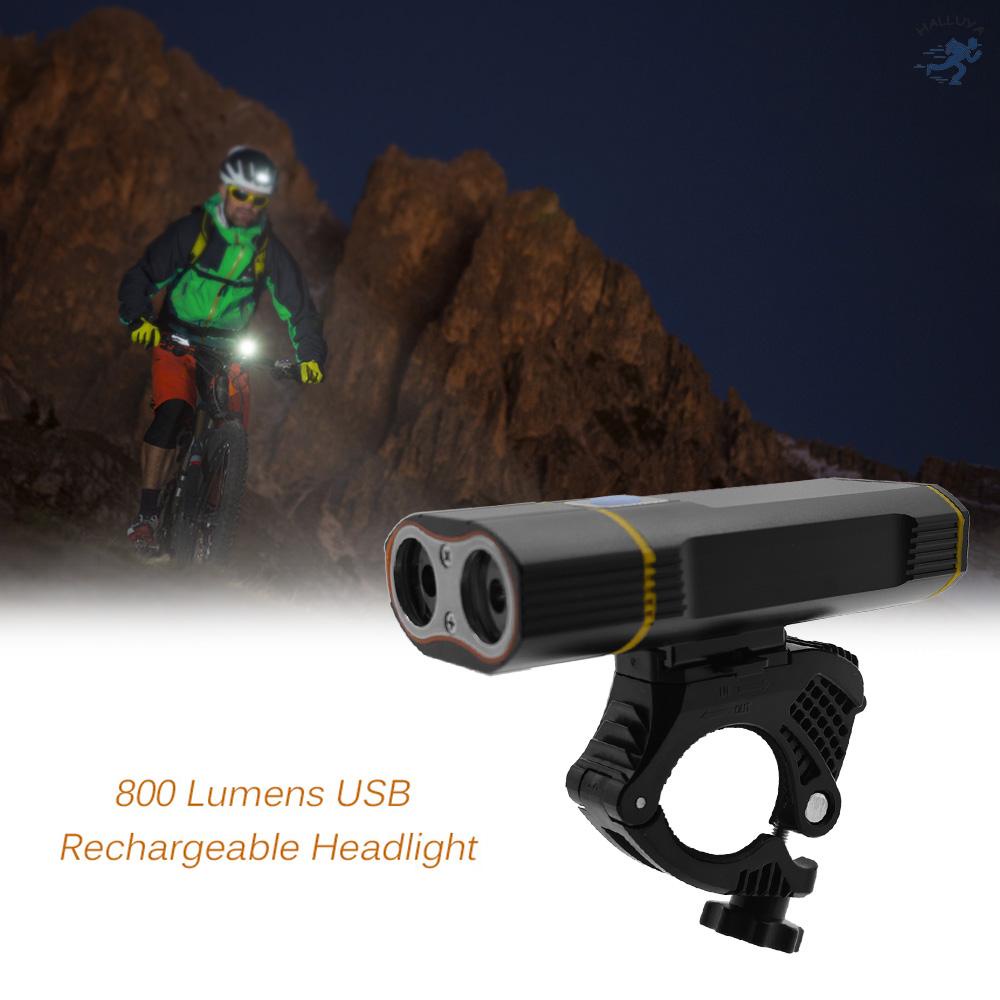 Đèn Pha Xe Đạp 800 Lumens Siêu Sáng Sạc Usb Dễ Lắp Đặt