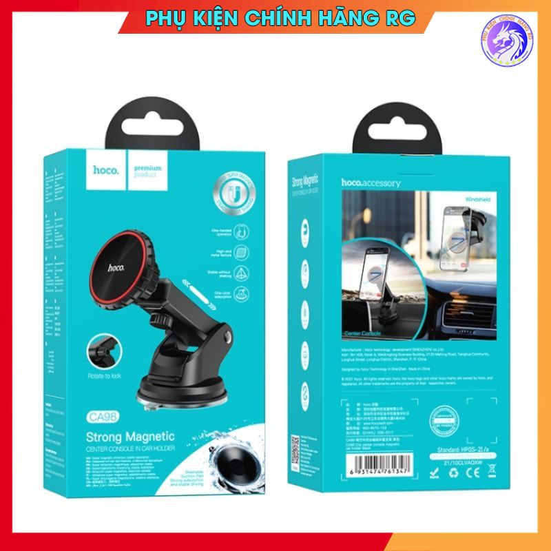 Giá đỡ điện thoại nam châm trên xe hơi cao cấp Hoco CA98 / LZ05