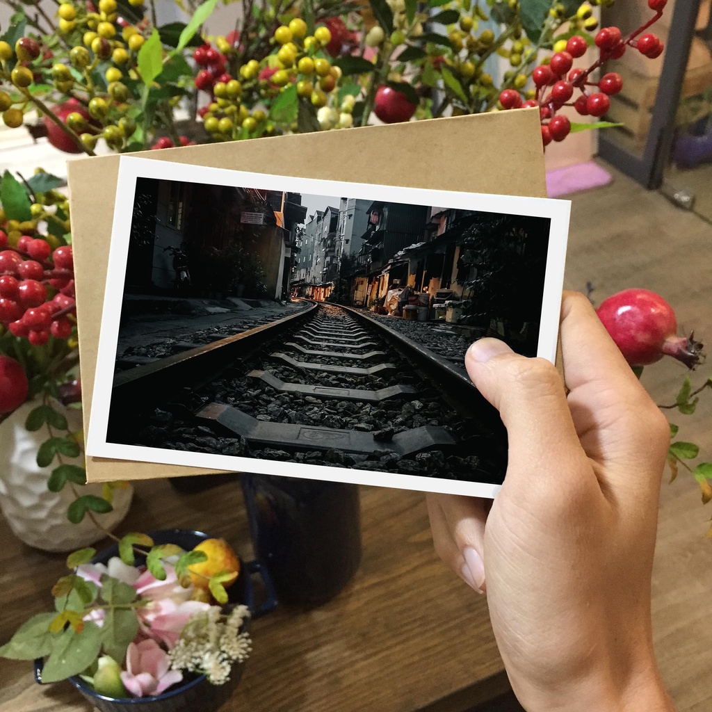 Postcard, Thiệp trang trí, quà tặng lựu niệm chủ đề  Việt Nam - P5, Tặng kèm bì thư giấy Kraft