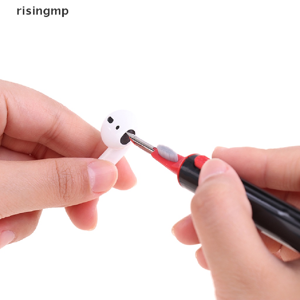 [risingmp] Bộ Dụng Cụ Làm Sạch Tai Nghe Bluetooth Thế Hệ Thứ Hai Bút Làm Sạch Cho Airpods ♨Trên đó