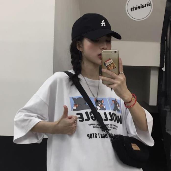 Áo thun nam nữ unisex tay lỡ AD69 Tom&Jerry, áo phông tay lỡ unisex form rộng oversize streetwear | BigBuy360 - bigbuy360.vn