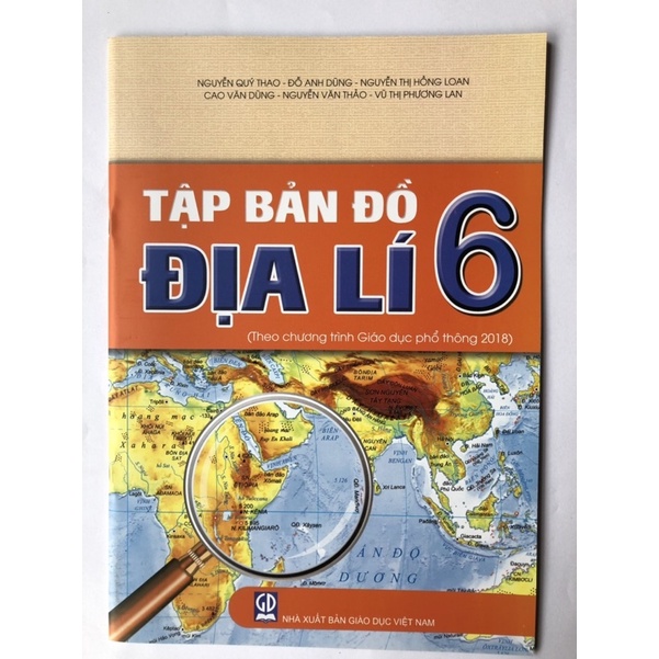 Sách Tập Bản Đồ Địa Lí Lớp 6 - in màu mới 2021