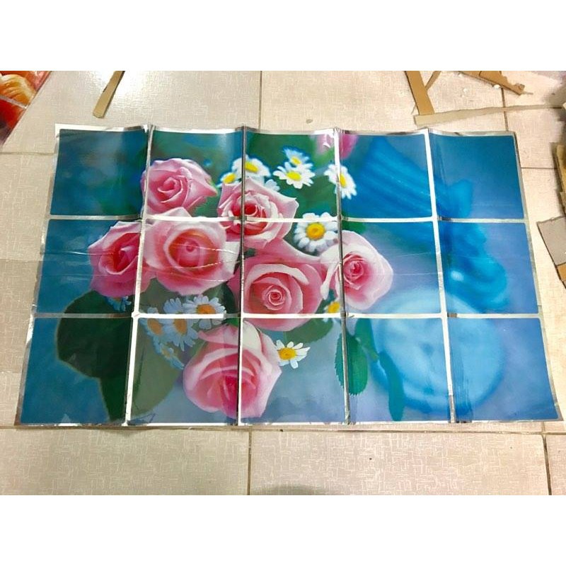 Giấy Dán Bếp Tráng Nhôm Cách Nhiệt Cỡ 45x75cm