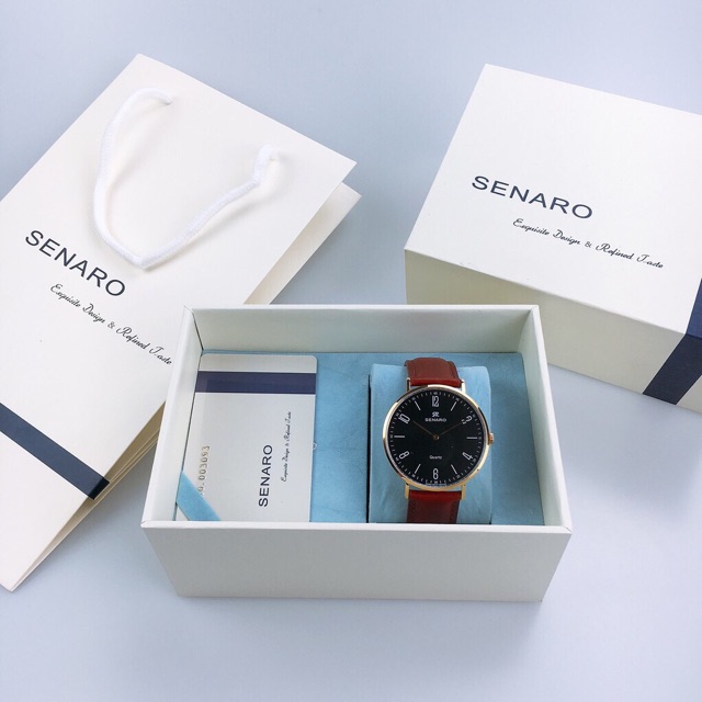 Đồng hồ nam SENARO Classic Every Time 66016GBZ thương hiệu Nhật Bản - LAMY WATCH