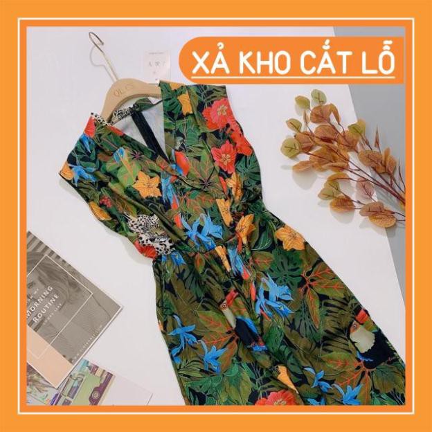 JUM HOA XANH CỔ VEST DÀI CHO NỮ [ ẢNH THẬT]