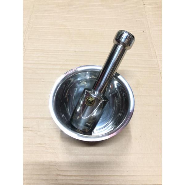 Dụng cụ giã tiêu đâm tiêu giã hành tỏi cối chày inox cỡ số lớn nhỏ