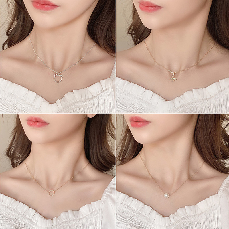 Vòng cổ phối mặt đa dạng đơn giản thanh lịch cho nữ
